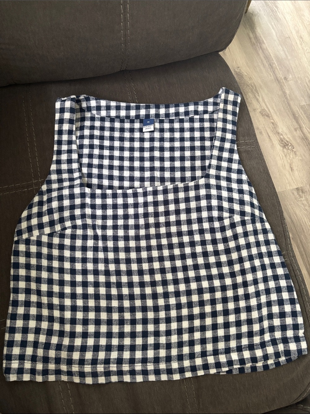 Gingham tank top